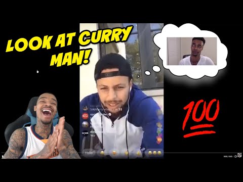 FlightReacts To Steph Curry Saying "Look At Curry Man" On Instagram Live! - Reaction