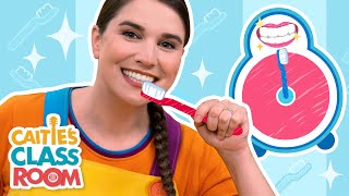 Brush Your Teeth with Caitie! 🦷✨ | 2 Minute Tooth Brushing Song | Healthy Smiles