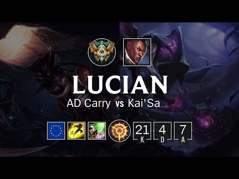 Lucian ADC vs Kai'Sa - EUW Challenger Patch 8.23