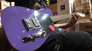 Video thumbnail for Squier Sonic Esquire H Electric Guitar w/Black Pickguard, Laurel FB, Ultraviolet Sound Demo by Jamcrew Music Studio