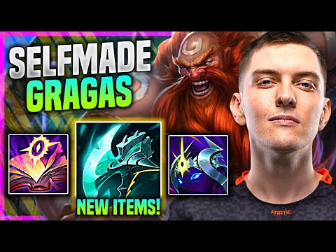 SELFMADE PICKS GRAGAS WITH NEW ITEM NIGHT HARVESTER! - FNC Selfmade Plays Gragas JUNGLE vs Hecarim |