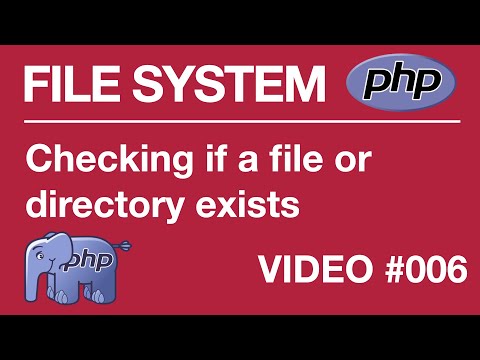 PHP | FILE SYSTEM | BEGINNER | File Directory Exists 006 Tips from a Self Taught Developer