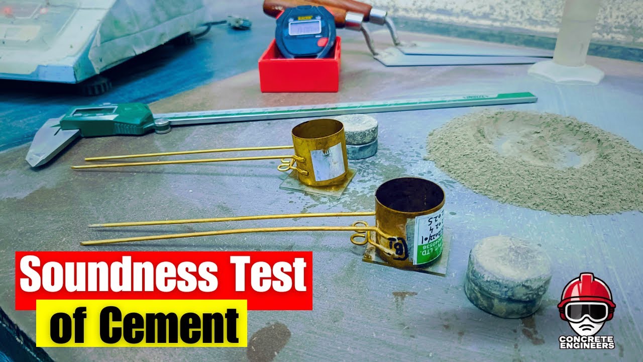 Soundness test of cement by le chatelier method