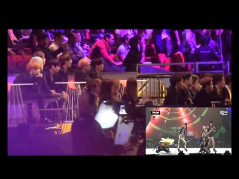 Artists' reaction to 2NE1's Performance - MAMA 2015