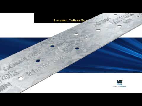 MiTek Structural TieDown Strap™ | Reliable Tension Restraint Between Timber Members