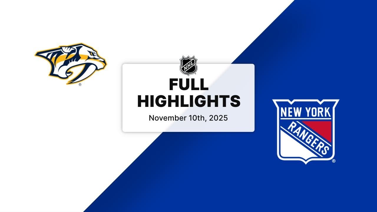 NHL Highlights | Predators vs. Rangers | November 10, 2025