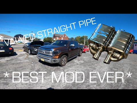 Supercharged Tundra with Valvetronic Designs Universal Mufflers