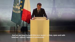 Global IGF 2018: President Macron on Net Neutrality
