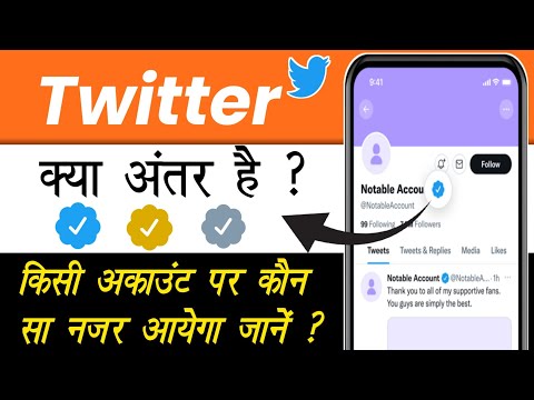 Twitter verification badge meaning | Twitter par blue gold grey verification badge meaning in hindi