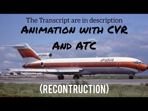 Pacific Southwest Airlines Flight 182 Crash || Animation with CVR & ATC Recording. (Subtitles/CC On)