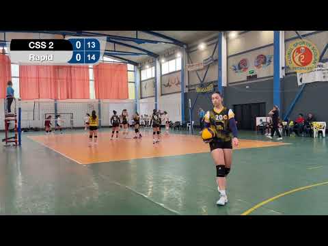 4K / Volei feminin U17 / Campionat National 25/26 / CSS 2 - Rapid 3-0 / Set 1 / 18.10.2025