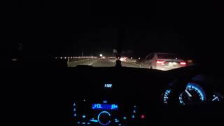Night  time drive in Pakistan motorway