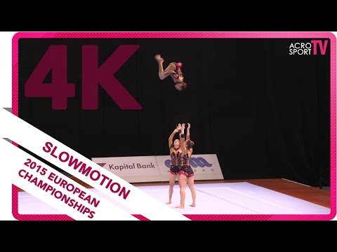 Rahmane, Deschamps, Trotin - France - Junior all-around final - European Championship 2015