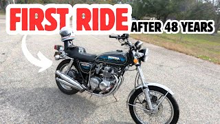 This 1976 Honda CB550 Hasn’t Been Ridden in 48 Years… Until Now