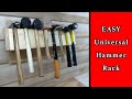 Balanced Wall Hammer Holder - Small Wood Shop Organization Series - Beginner Build