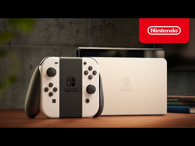 Nintendo Switch (modello Oled) Bianco, schermo 7 pollici video