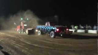 preview picture of video 'Bone Shaker 2nd Pull @ West Bloomfield Truck Pull 7-6-12'