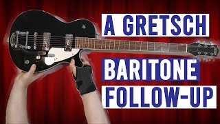 Video thumbnail for Demoing the Gretsch G5260T Electromatic Jet Baritone Guitar with a Special Guest! | Noob Reviews by Middle-Aged Guitar Noob