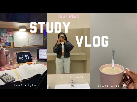 Study vlog| test week, all nighters, crash-outs, class ft. Paperlike | South African YouTuber
