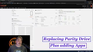 UnRaid Parity Drive Replacement Plus Adding apps