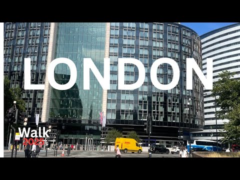 WALKING  LONDON: [UK] From Waterloo   COUNTY HALL to LONDON BRIDGE via Southwark Station.