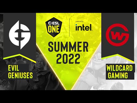 Dota2 - Evil Geniuses vs. Wildcard Gaming - Game 1 - DPC NA Tour 3 - ESL One Summer 2022