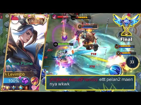 LING LEVIMLBB IS TOO FAST EVEN THE ENEMY TOLD ME TO SLOW DOWN?! | LING FASTHAND GAMEPLAY - Levimlbb