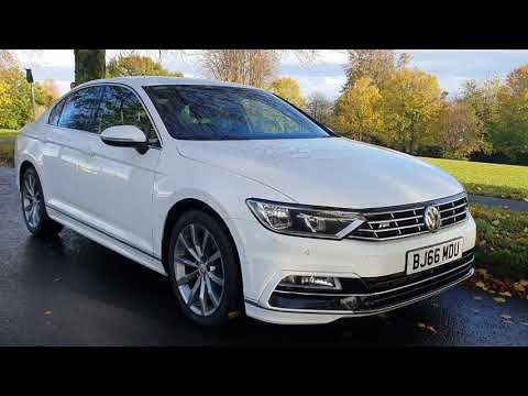 2016 VW Passat R Line TDI 190PS DSG Auto Volkswagen R-Line walk around and start up video