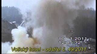 preview picture of video '49. odstřel - Votický tunel'