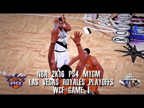 NBA 2K16 PS4 Las Vegas MYGM Playoffs WCFG1 - SO MANY BRICKS!!