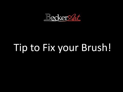 BeckerArt Tip: to Fix your Painting Brush