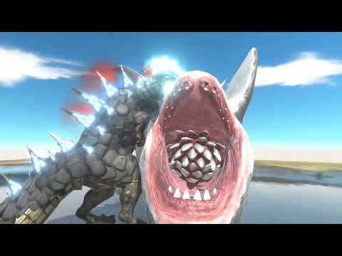 godzilla vs megaladon | animal revolt battle simulation | arbs test
