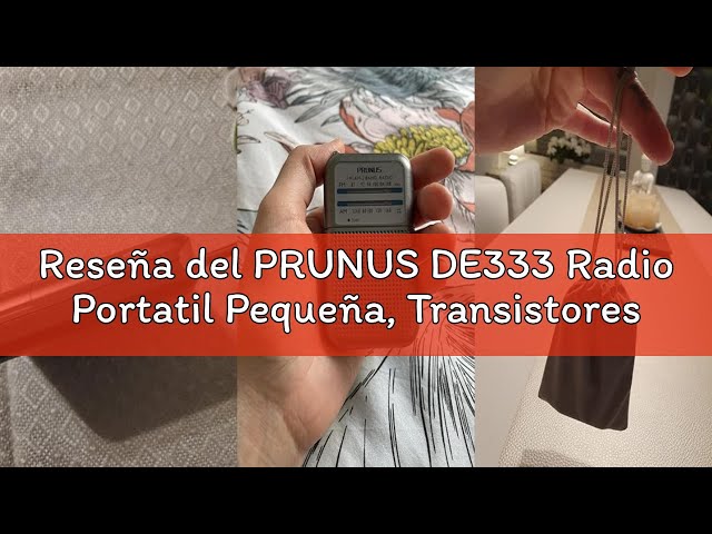 Vídeo relacionado con PRUNUS DE333 Radio Portatil Pequeña, Transistores Radios FM Am con Excelente Señal, Mini Radio de Bolsillo, Sintonizador con Indicador, Radios Pilas Pequeña Funciona con AAA Pilas Intercambiables.
