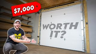 Installing $7,000 garage doors at the shop. Worth it? | WORKSHOP RENOVATION 19