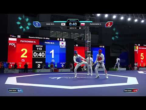 113 Round of 32 M +80kg KOR PARK W H  POL PIATKOWSKI S  PGM