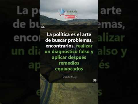 #frases #shorts   La política es el arte de buscar problemas  ...| Frases Célebres
