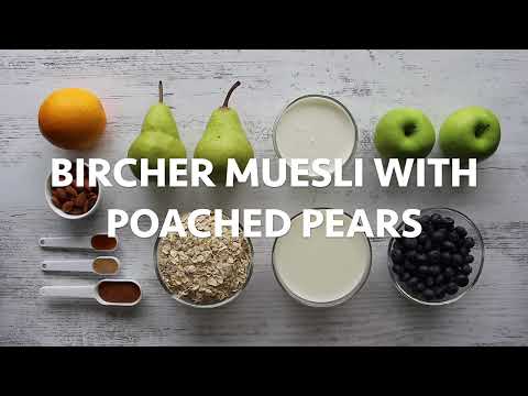 Boost your Recipes: Bircher Muesli with Poached Pears