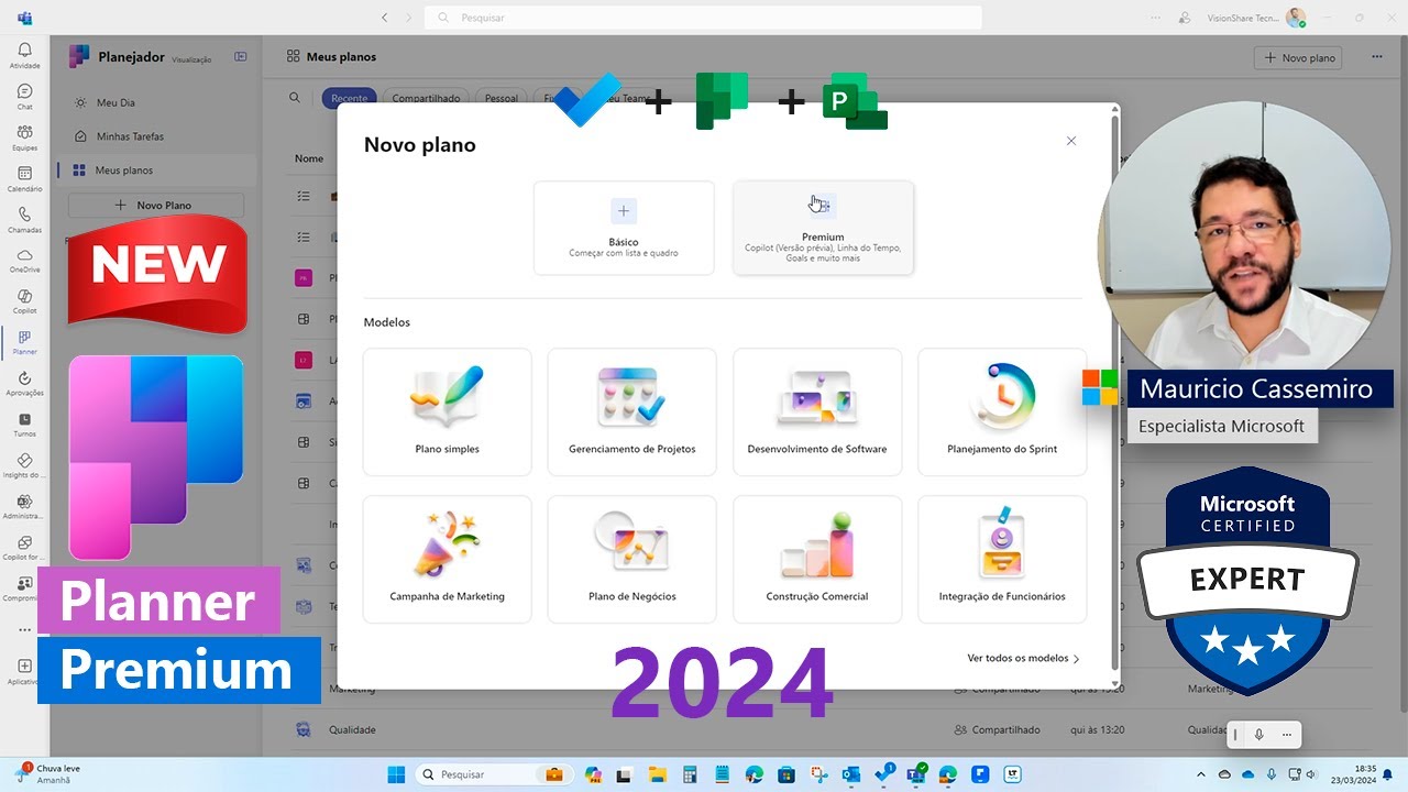 Microsoft Planner Premium (Novo Planner 2024), por Mauricio Cassemiro