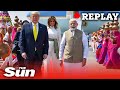US President Donald Trump arrives in India on two day visit US President Donald Trump arrives in India on two day visit