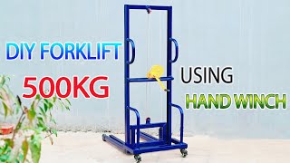 Download lagu I Buiilt A Forklift using Hand Winch at home mp3 Download lagu I Buiilt A Forklift using Hand Winch at home mp3