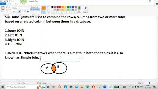 Download the video "SQL Server | Day 7 | Live class with detailed explanation and notes"