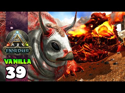 SUPER FARM USANDO MAGMASSAURO E GASBAG!!! ARK: FJORDUR (VANILLA) 39