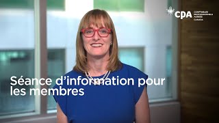 Séance d’information pour les membres