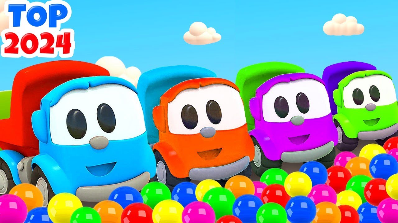 Top 2024 do Léo, o caminhão! Desenho animado infantil. Desenhos animados em português