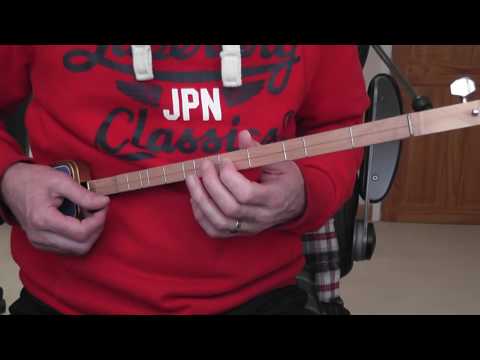 Go Tell Aunt Rhody In G major  - One String Guitar (Canjo) Tutorial
