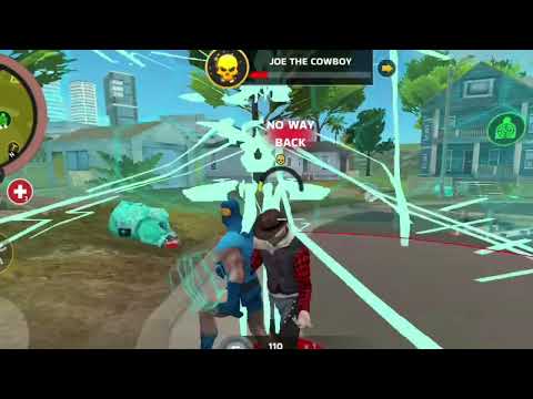 Rope Hero: Vice Town (Mutant Man Stand on Car Robot) Man with Stones Thrones - Android Gameplay HD