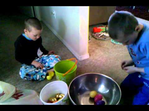 Jarin hates chocolate! Easter 2012