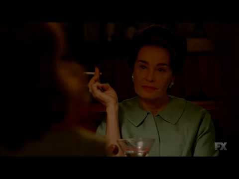 Bette and Joan share a drink - "Feud" - Jessica Lange