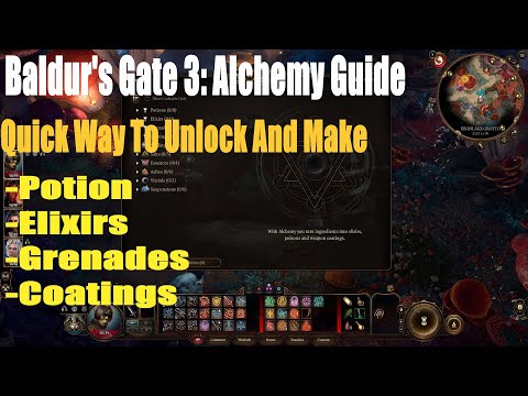 Baldur's Gate 3: Alchemy Guide, Quick Way To Unlock And Make Potion,Elixirs,Grenades, Coatings