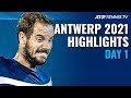 Gasquet Faces Lajovic; Delbonis and Van de Zandschulp In Action | Antwerp 2021 Day 1 Highlights